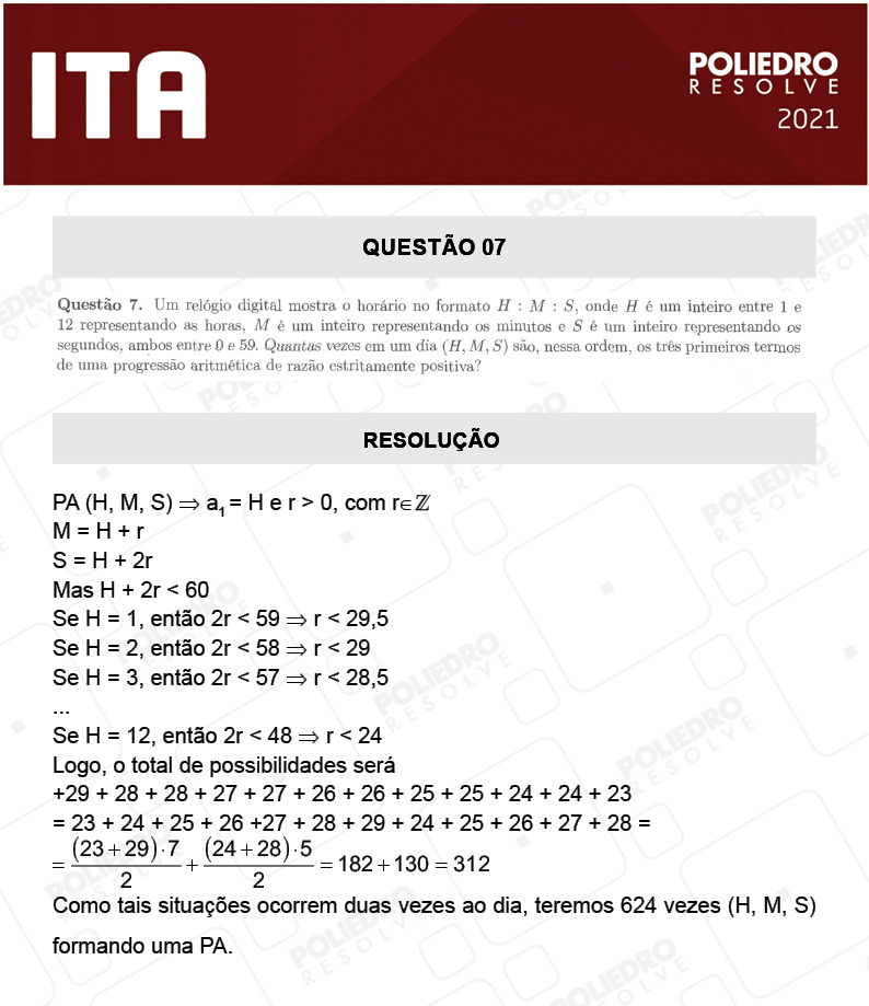 Dissertação 7 - 2ª Fase - 1º Dia - Mat/Quí - ITA 2021