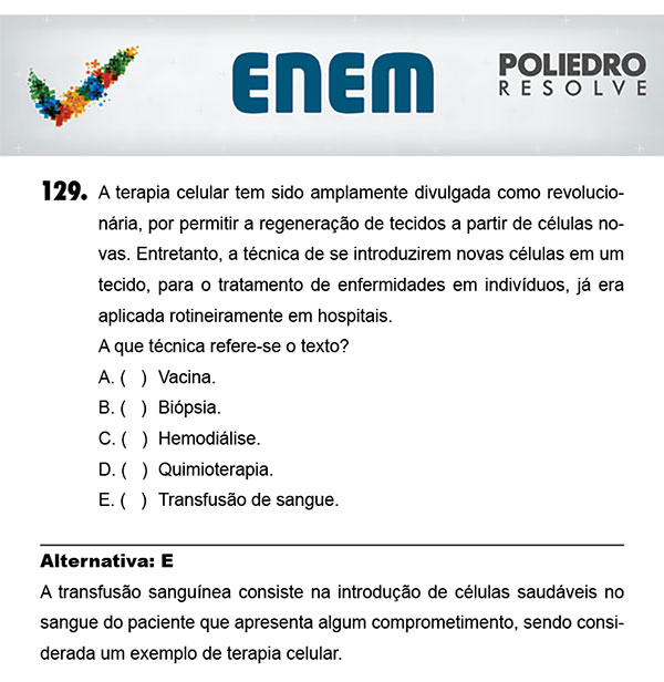 Questão 129 - 2º Dia (PROVA AMARELA) - ENEM 2017