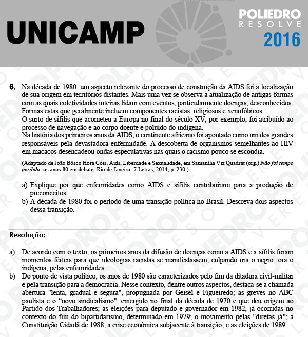 Dissertação 6 - 2ª Fase 2º Dia - UNICAMP 2016