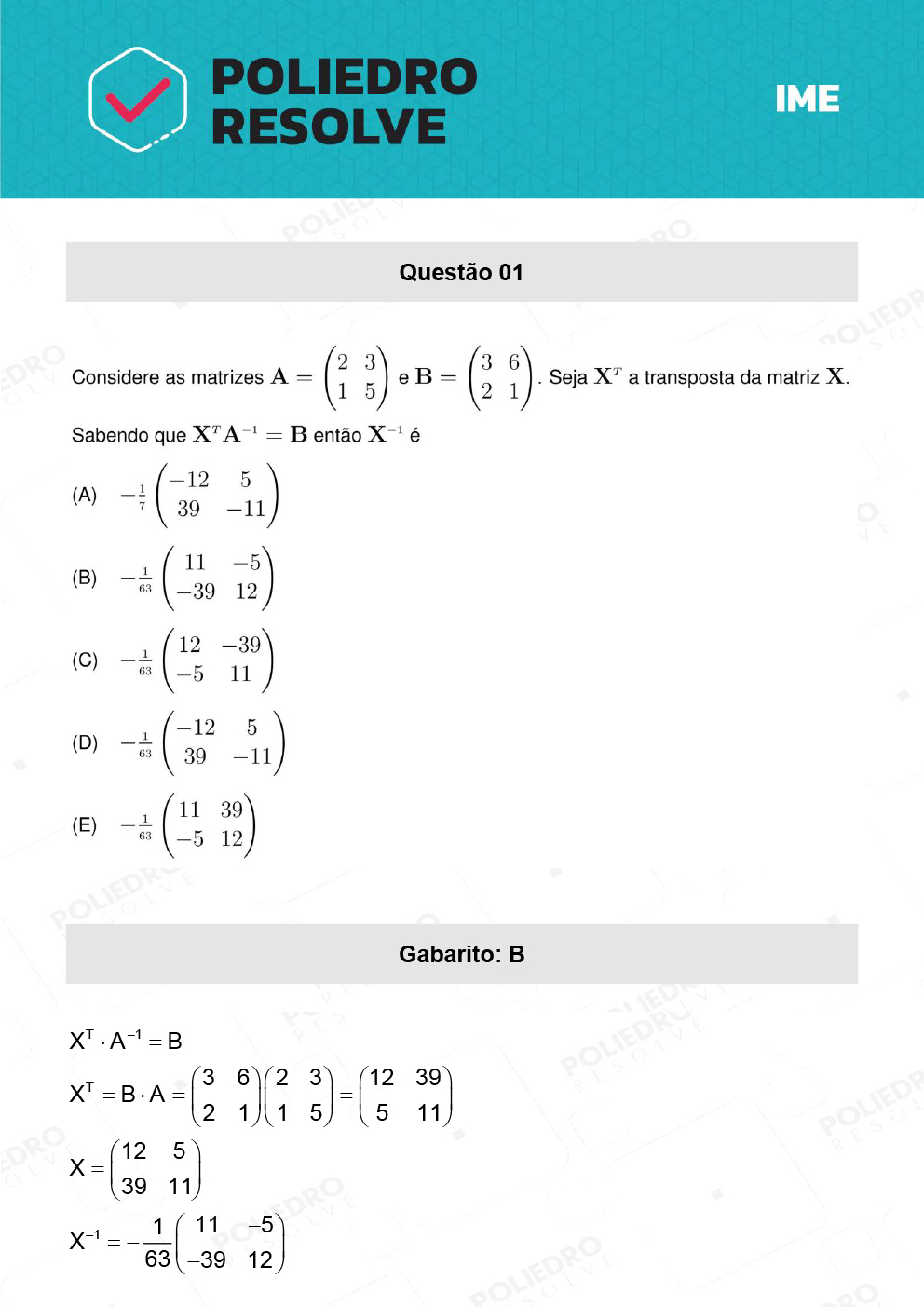 Questão 1 - 1ª Fase - IME 2023