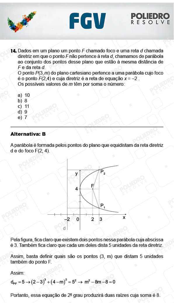 Questão 14 - Objetivas - 2017.2 - Prova Tipo A Verde - FGV 2017