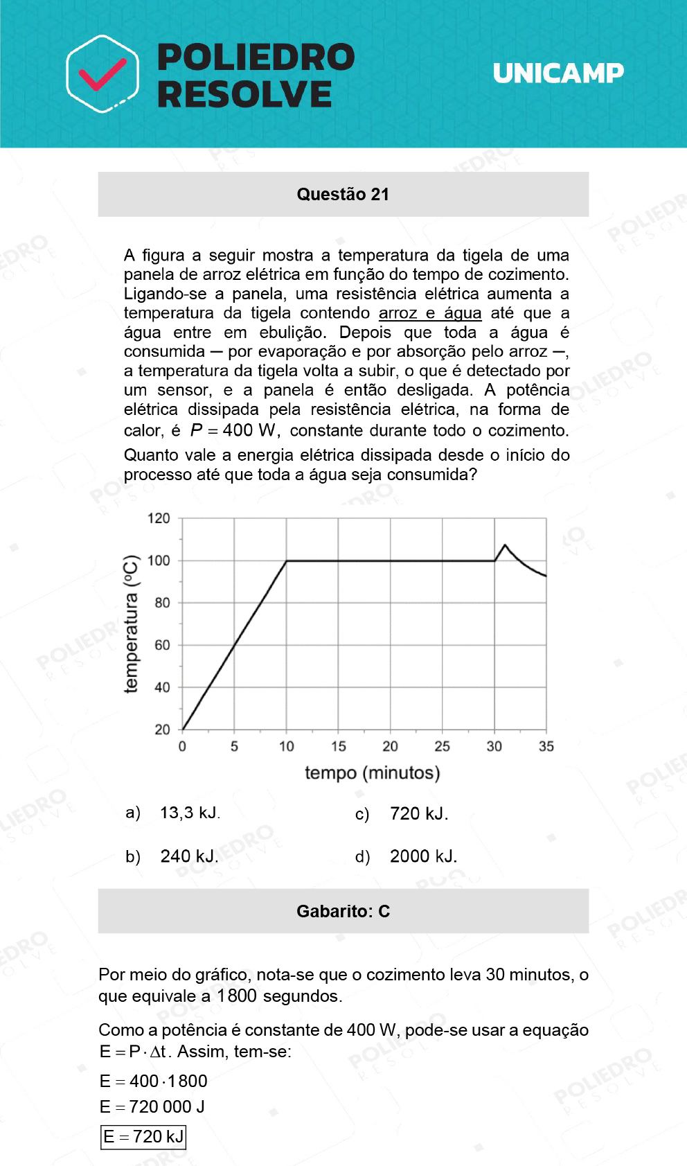 Questão 21 - 1ª Fase - 1º Dia - R e W - UNICAMP 2022