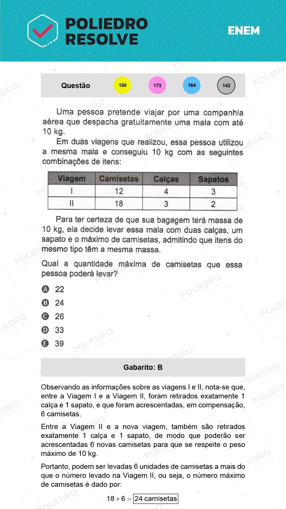 Questão 142 - 2º Dia - Prova Cinza - ENEM 2021