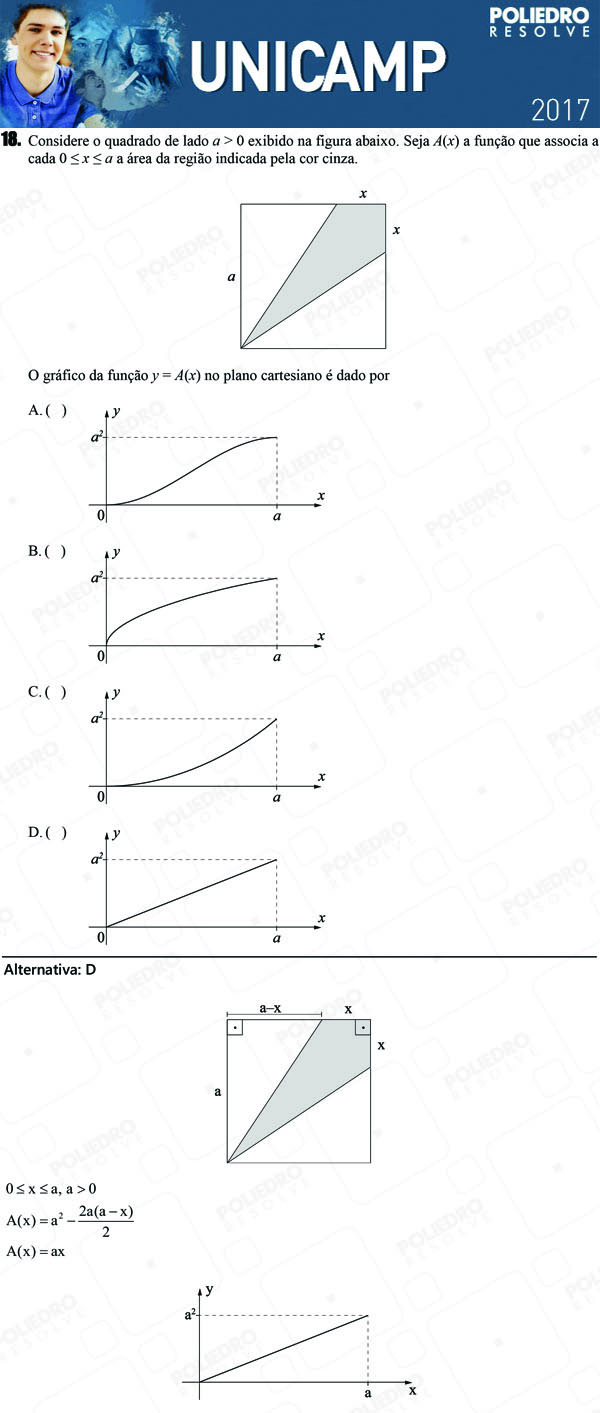 Questão 18 - 1ª Fase - UNICAMP 2017