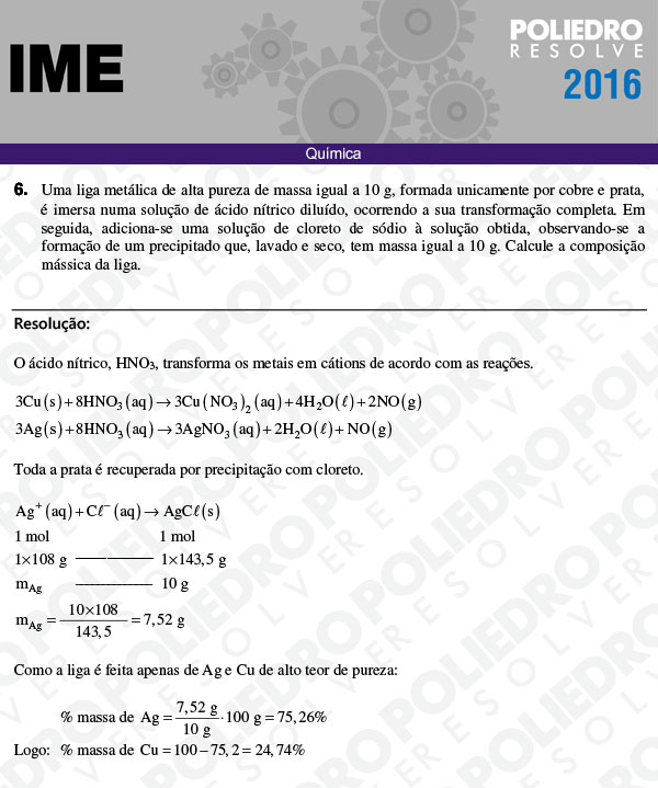 Dissertação 6 - Química - IME 2016