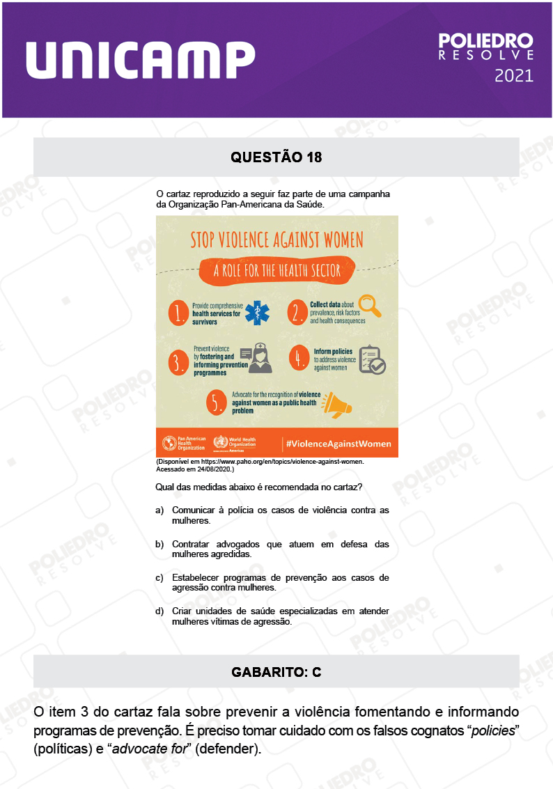 Questão 18 - 1ª Fase - 2º Dia - Q e Z - UNICAMP 2021