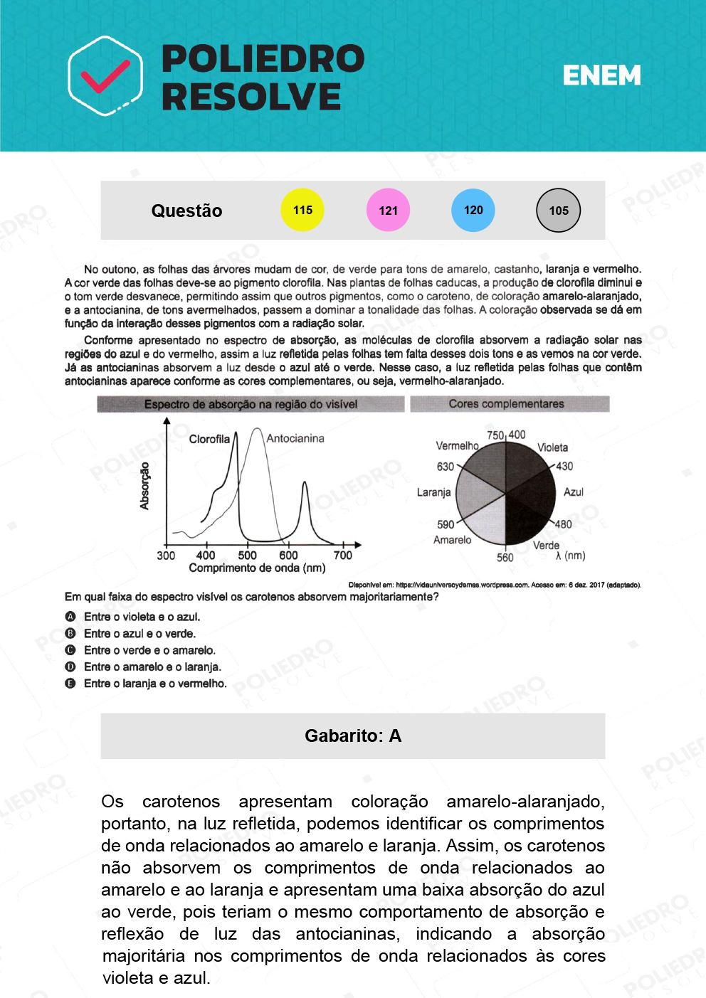 Questão 120 - 2º Dia - Prova Azul - ENEM 2021