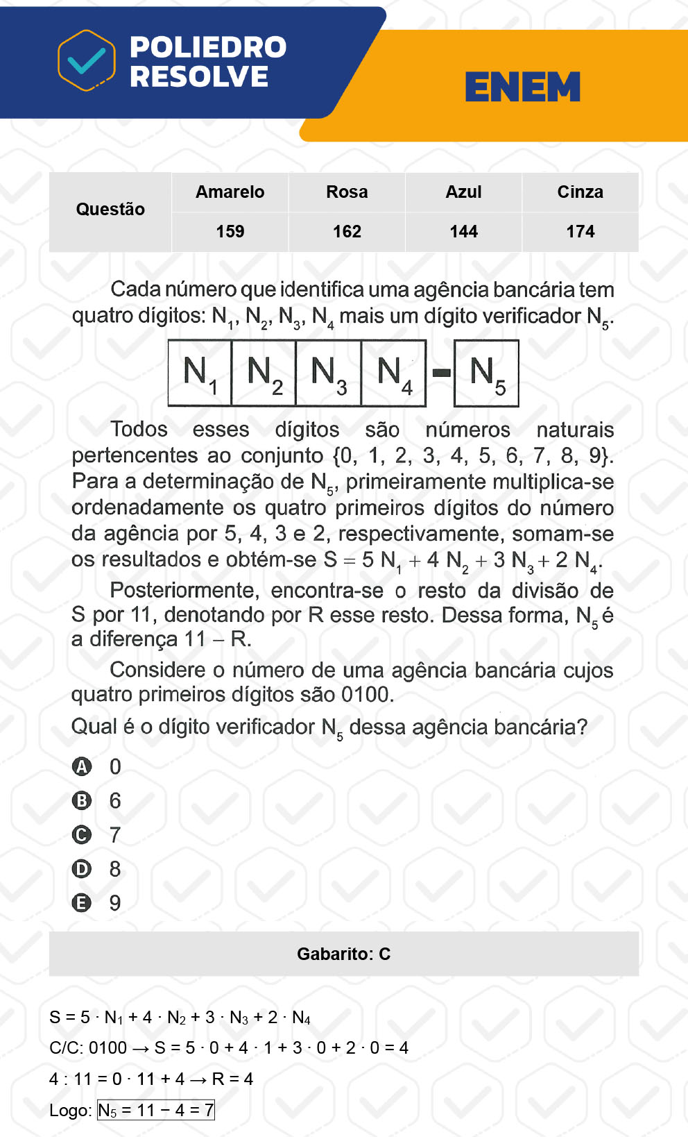 Questão 174 - 2º Dia - Prova Cinza - ENEM 2022