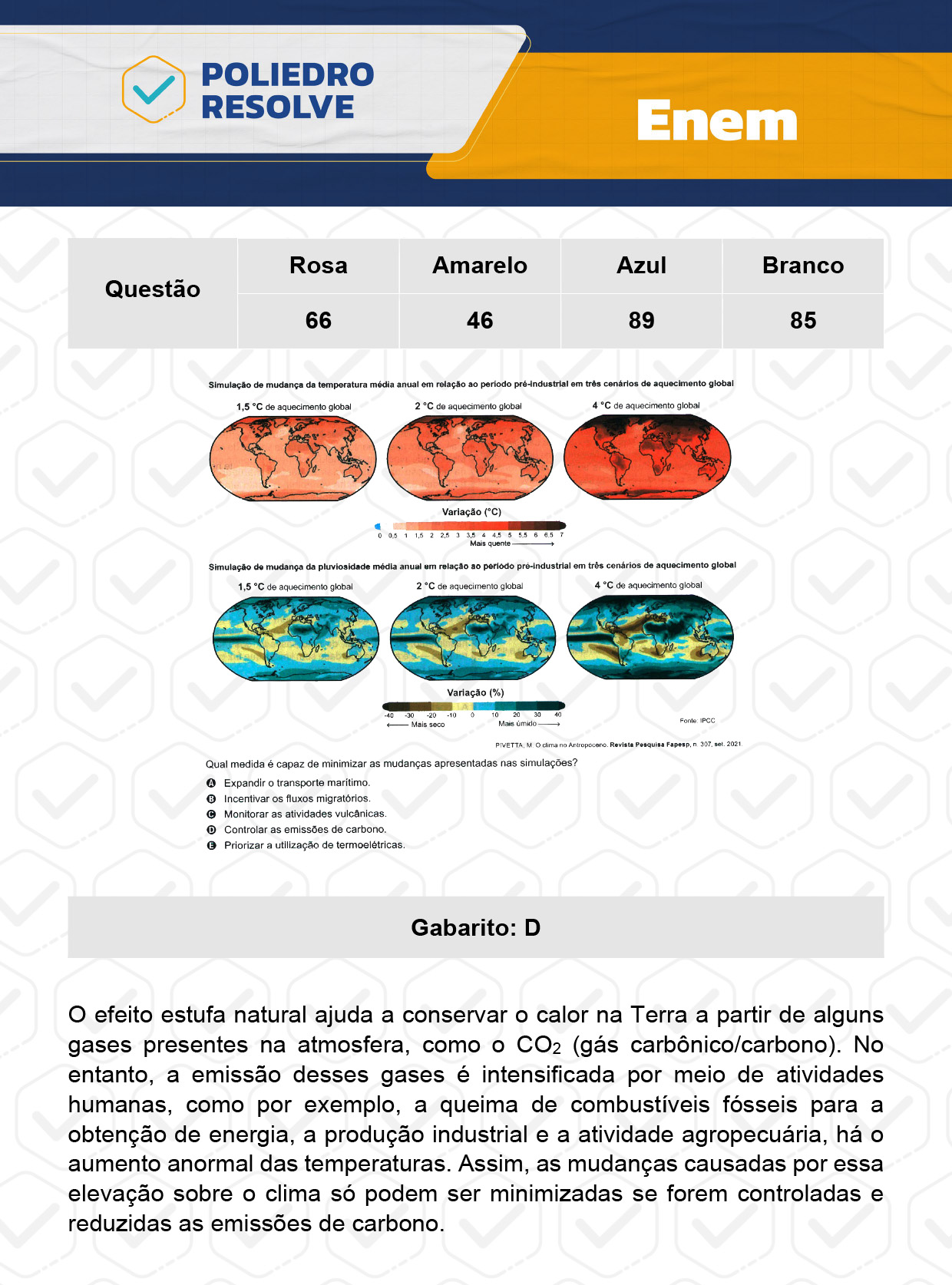 Questão 46 - Dia 1 - Prova Amarela - Enem 2023