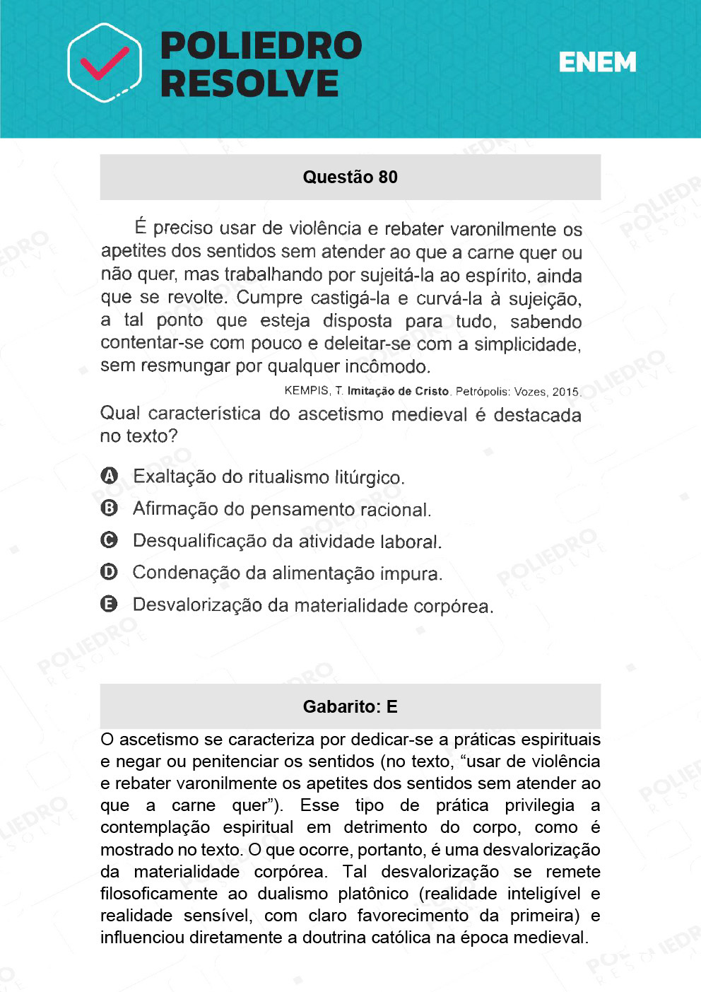 Questão 80 - 1º Dia - Prova Branca - ENEM 2021