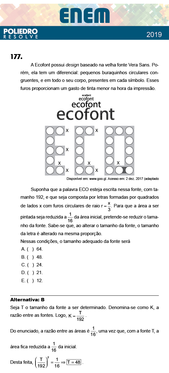 Questão 177 - 2º Dia - Prova AMARELA - ENEM 2018