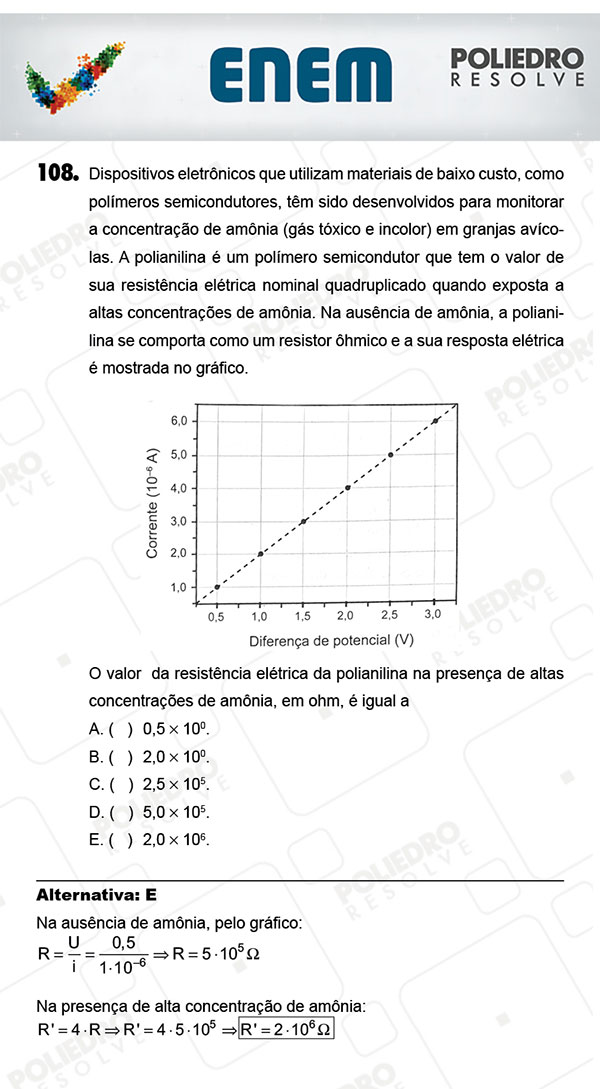 Questão 108 - 2º Dia (PROVA AMARELA) - ENEM 2017