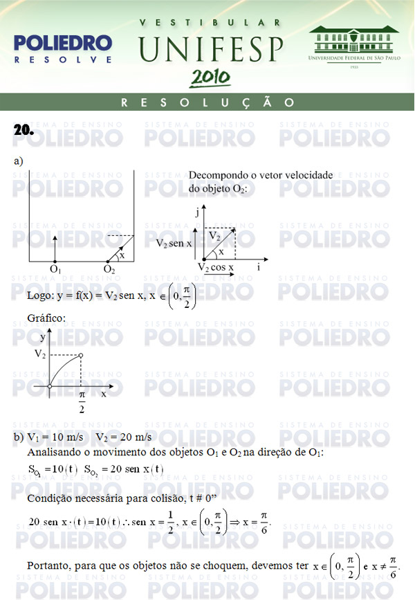 Dissertação 20 - Conhecimentos Específicos - UNIFESP 2010