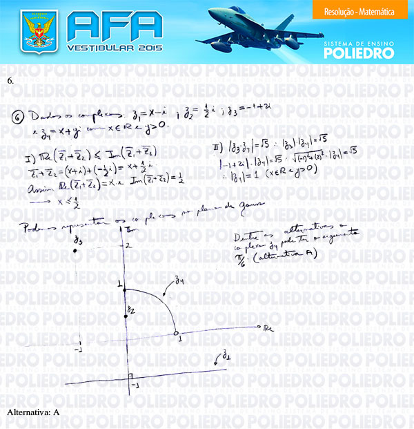 Questão 6 - Prova Modelo B - AFA 2015