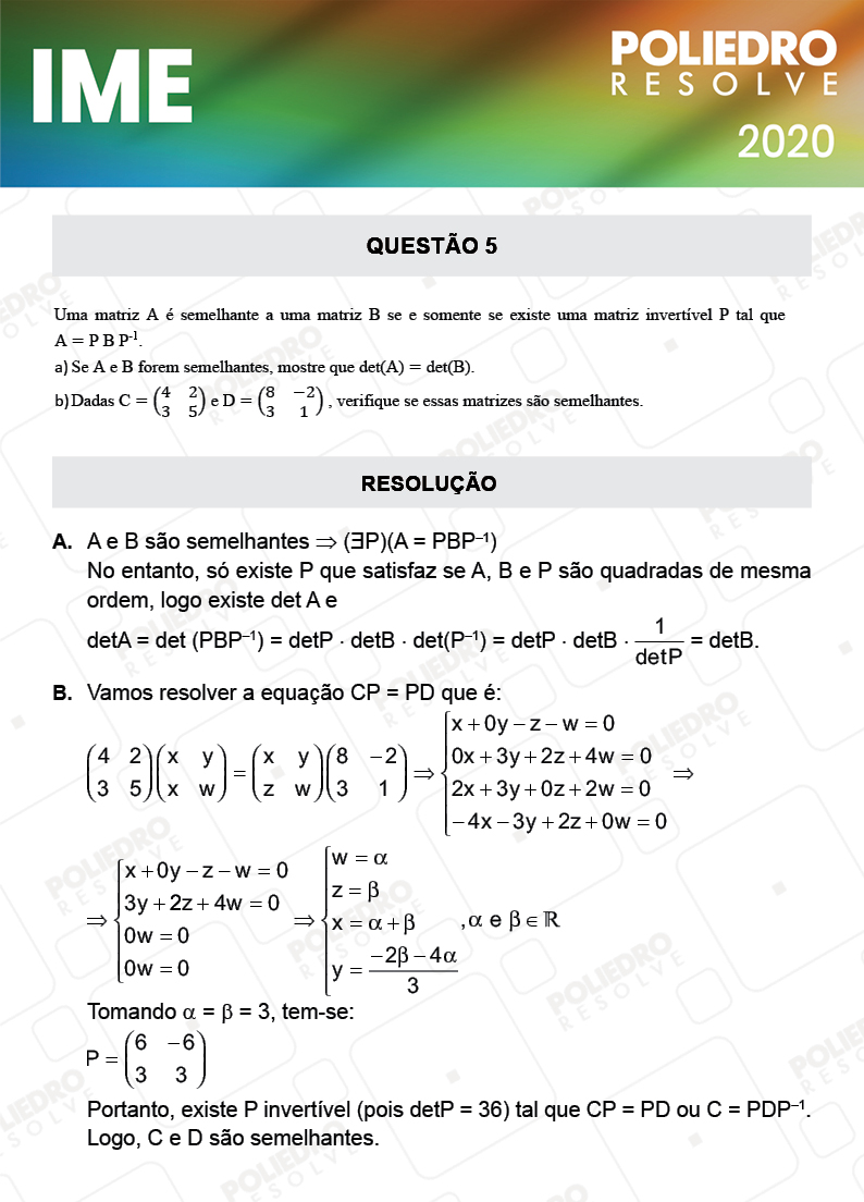 Dissertação 5 - 2ª Fase - Matemática - IME 2020