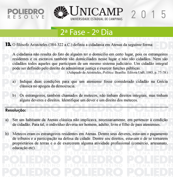 Dissertação 13 - 2ª Fase 2º Dia - UNICAMP 2015