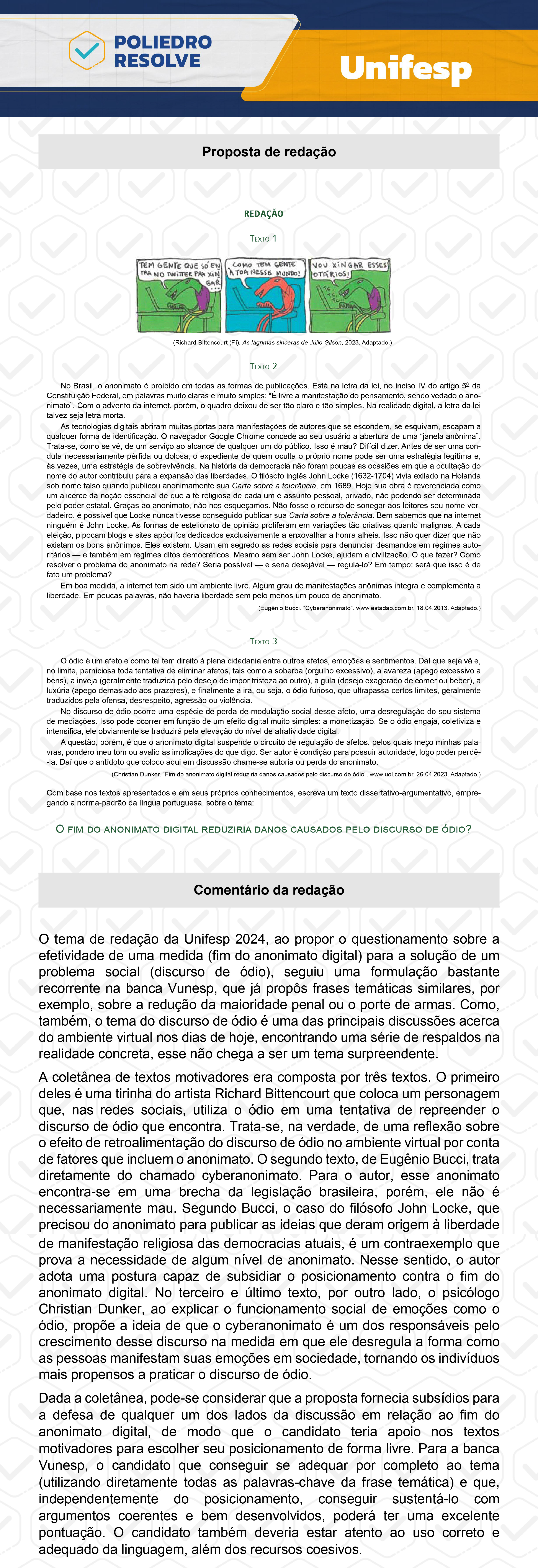 Redação - 1º Dia - UNIFESP 2024