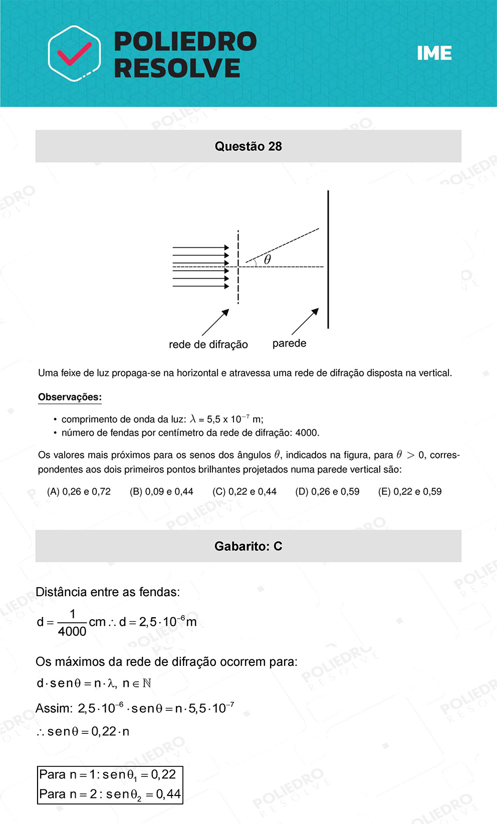 Questão 28 - 1ª Fase - IME 2023