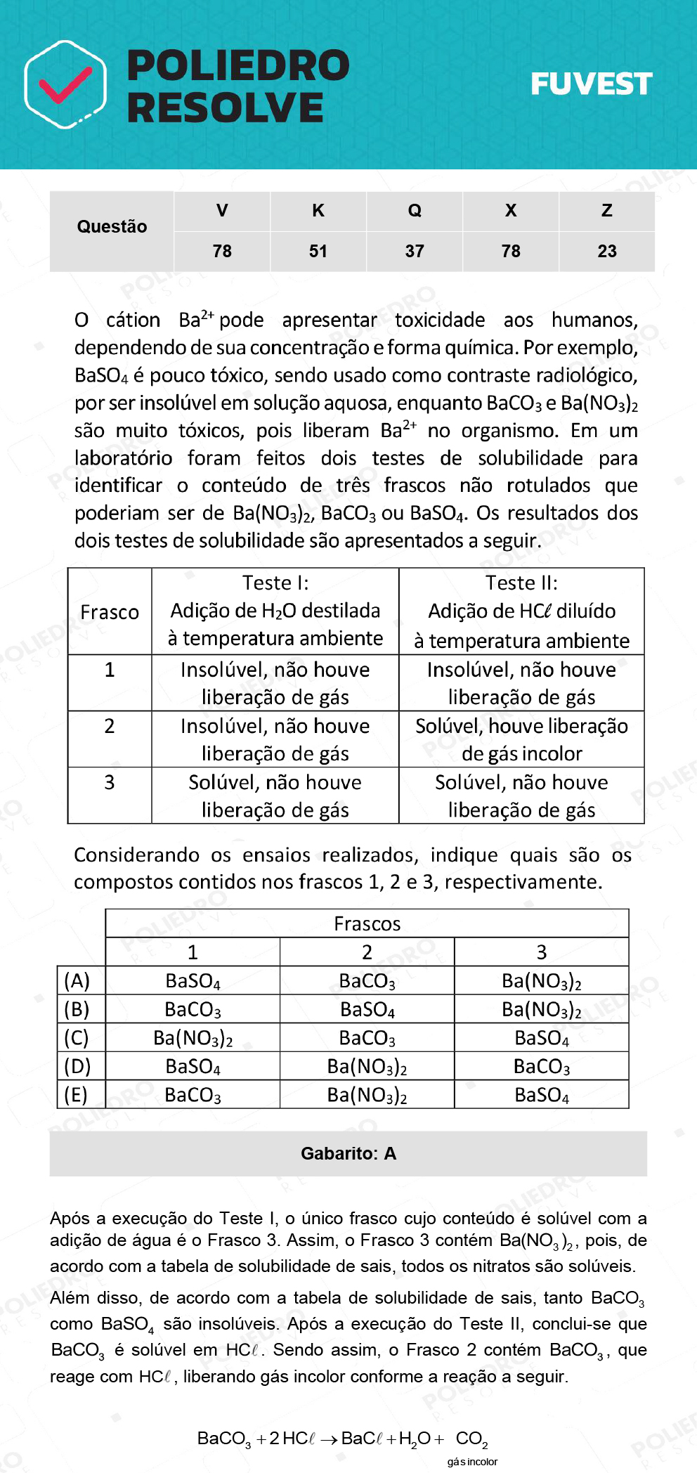 Questão 37 - 1ª Fase - Prova Q - 12/12/21 - FUVEST 2022