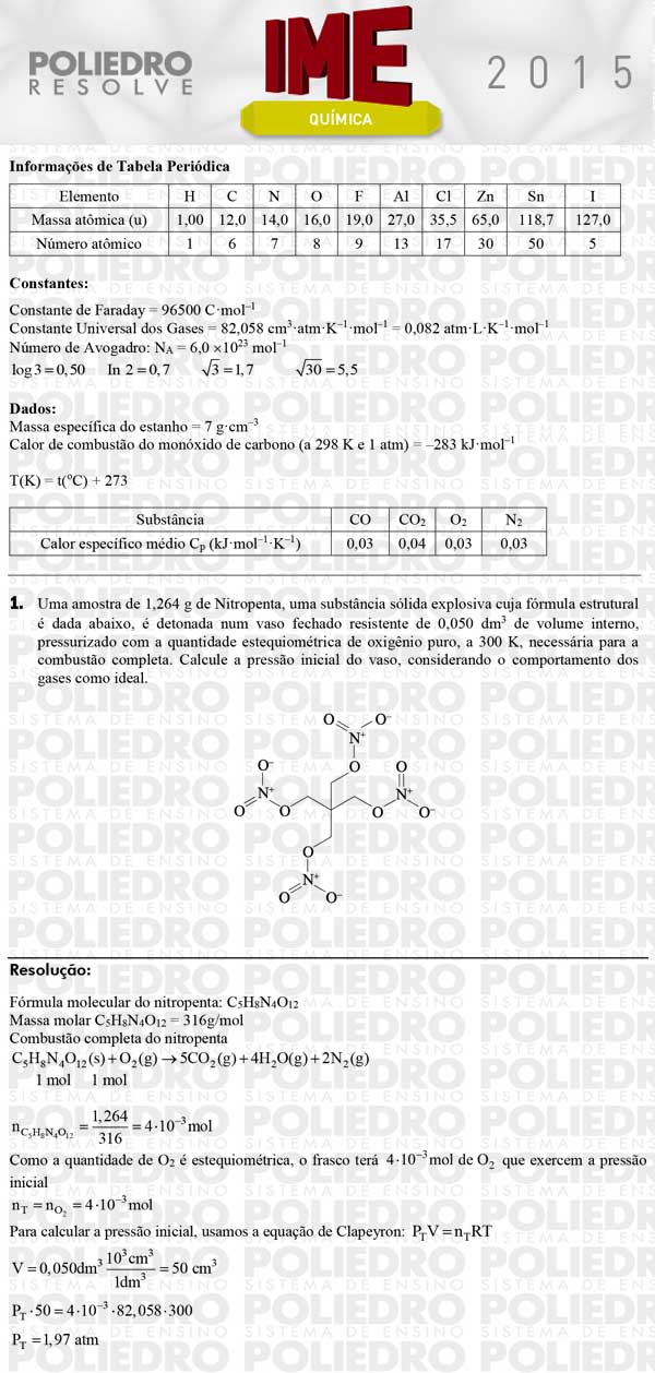 Dissertação 1 - Química - IME 2015