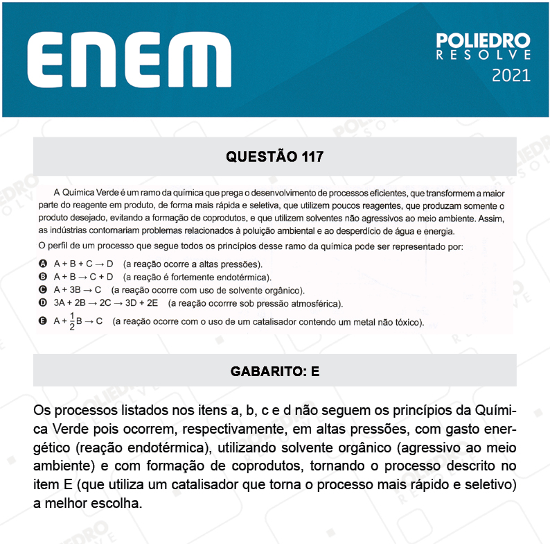 Questão 117 - 2º Dia - Prova Cinza - ENEM 2020