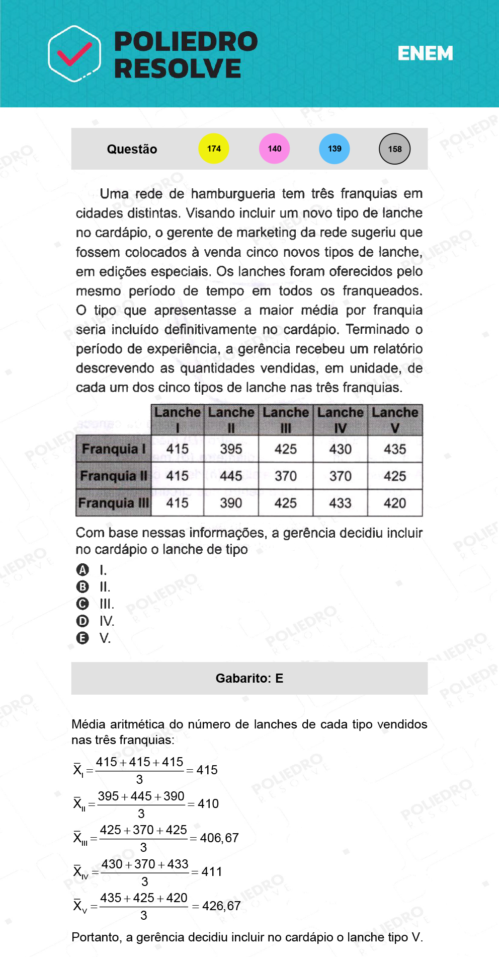 Questão 139 - 2º Dia - Prova Azul - ENEM 2021