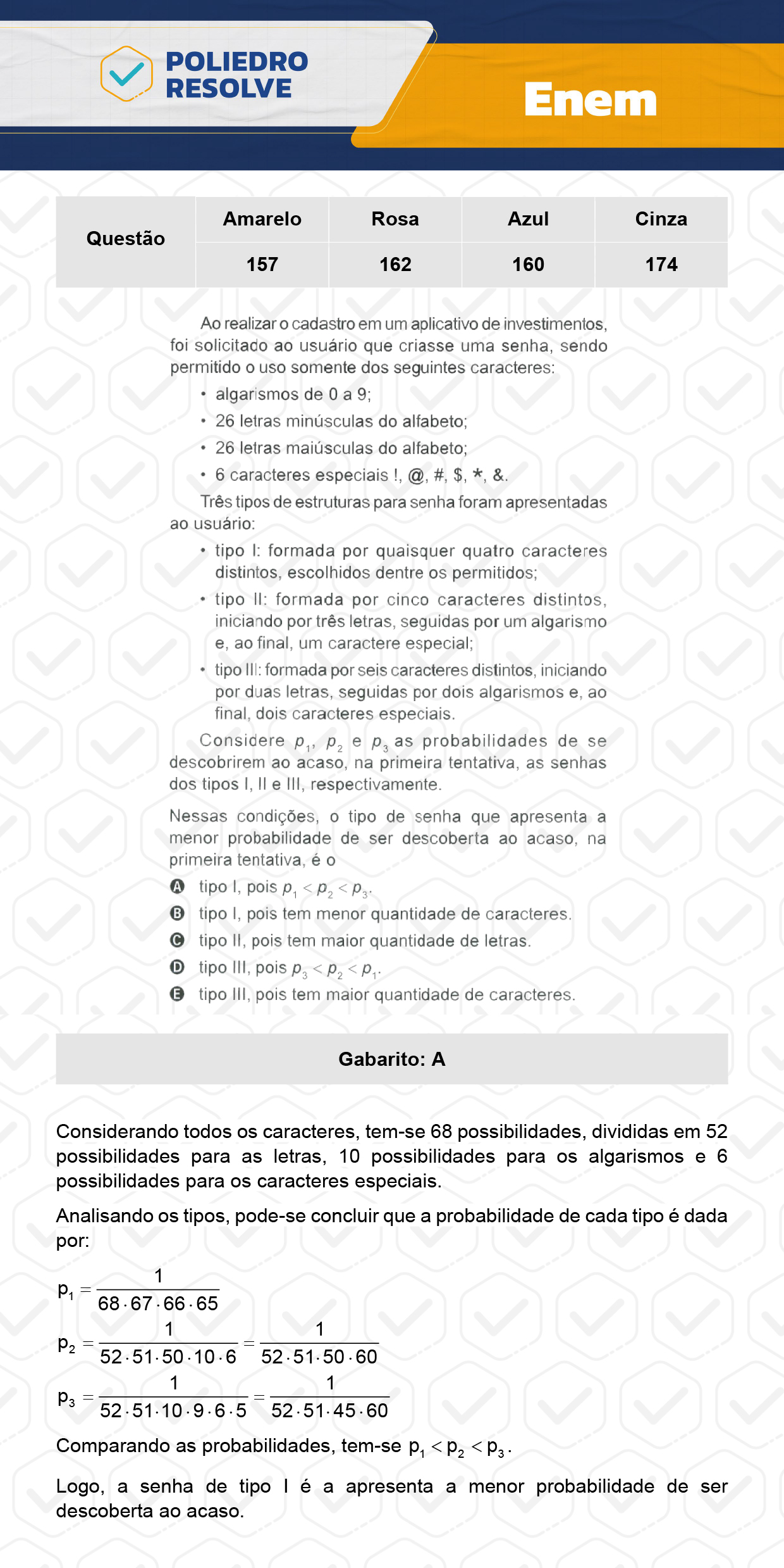 Questão 70 - Dia 2 - Prova Azul - Enem 2023