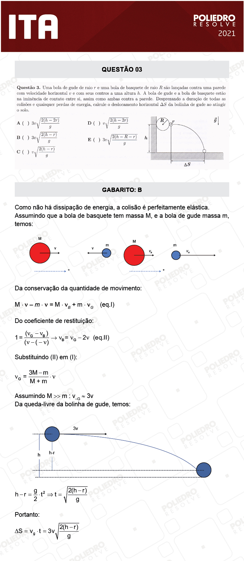 Questão 3 - 1ª Fase - ITA 2021