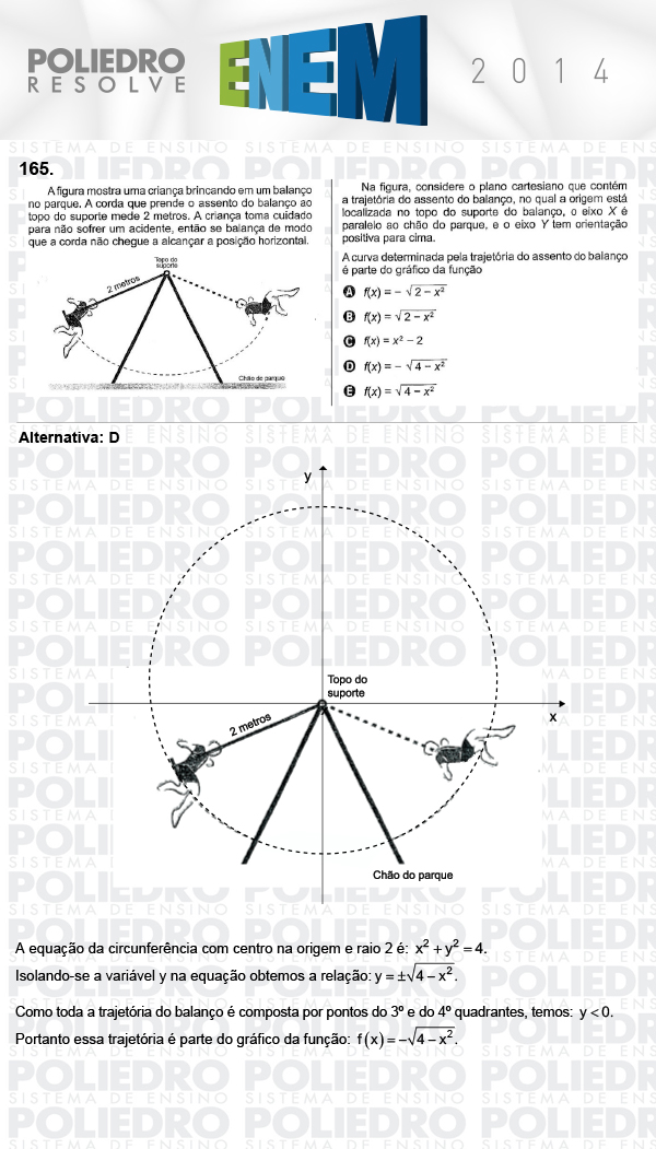 Questão 165 - Domingo (Prova Cinza) - ENEM 2014