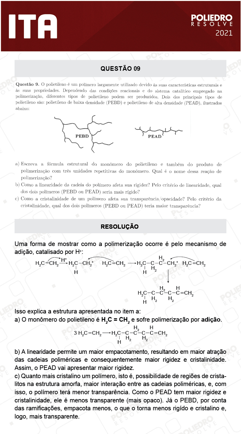 Dissertação 9 - 2ª Fase - 1º Dia - Mat/Quí - ITA 2021