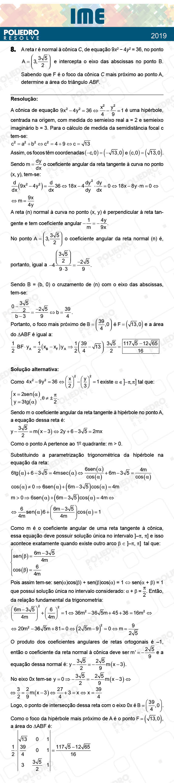 Dissertação 8 - 2ª Fase - Matemática - IME 2019