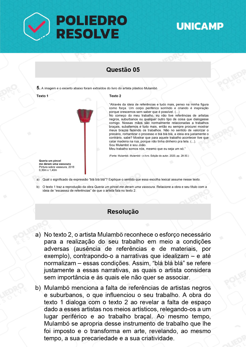 Dissertação 5 - 2ª Fase - 1º Dia - UNICAMP 2022