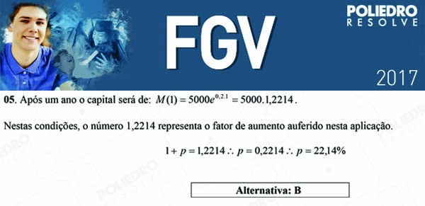 Questão 5 - Objetivas - 2017.1 - FGV 2017