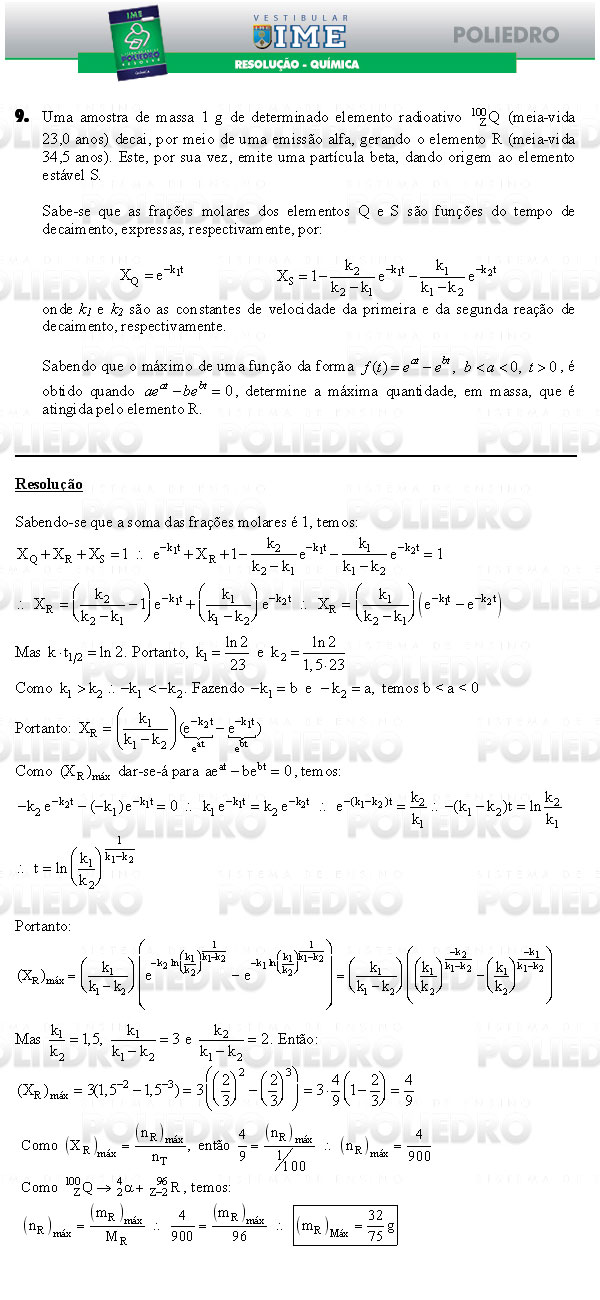 Dissertação 9 - Química - IME 2009