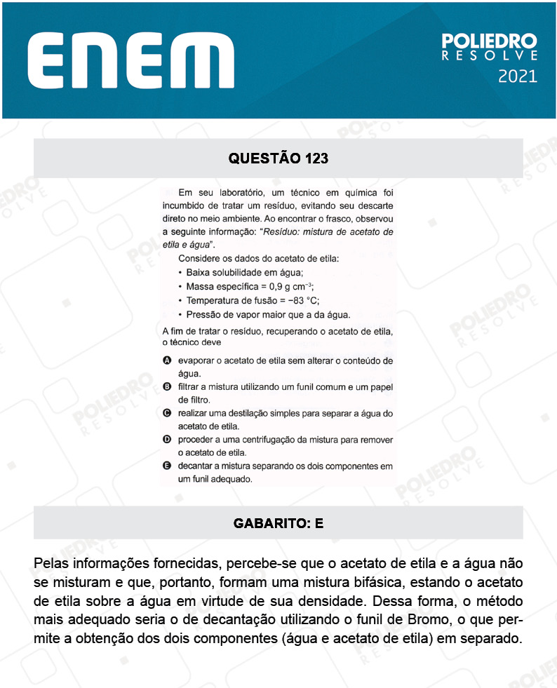 Questão 123 - 2º Dia - Prova Azul - ENEM 2020