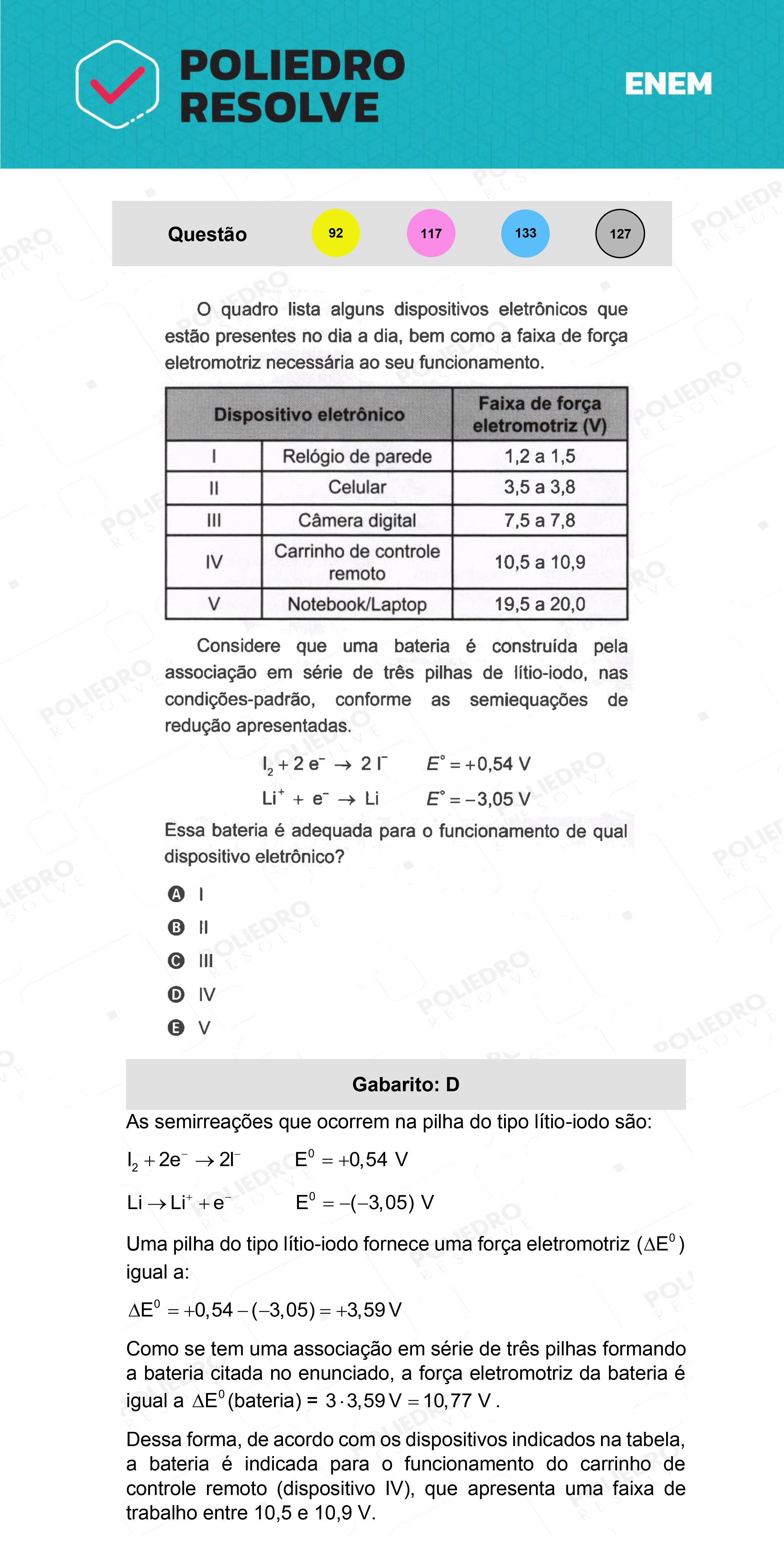 Questão 92 - 2º Dia - Prova Amarela - ENEM 2021