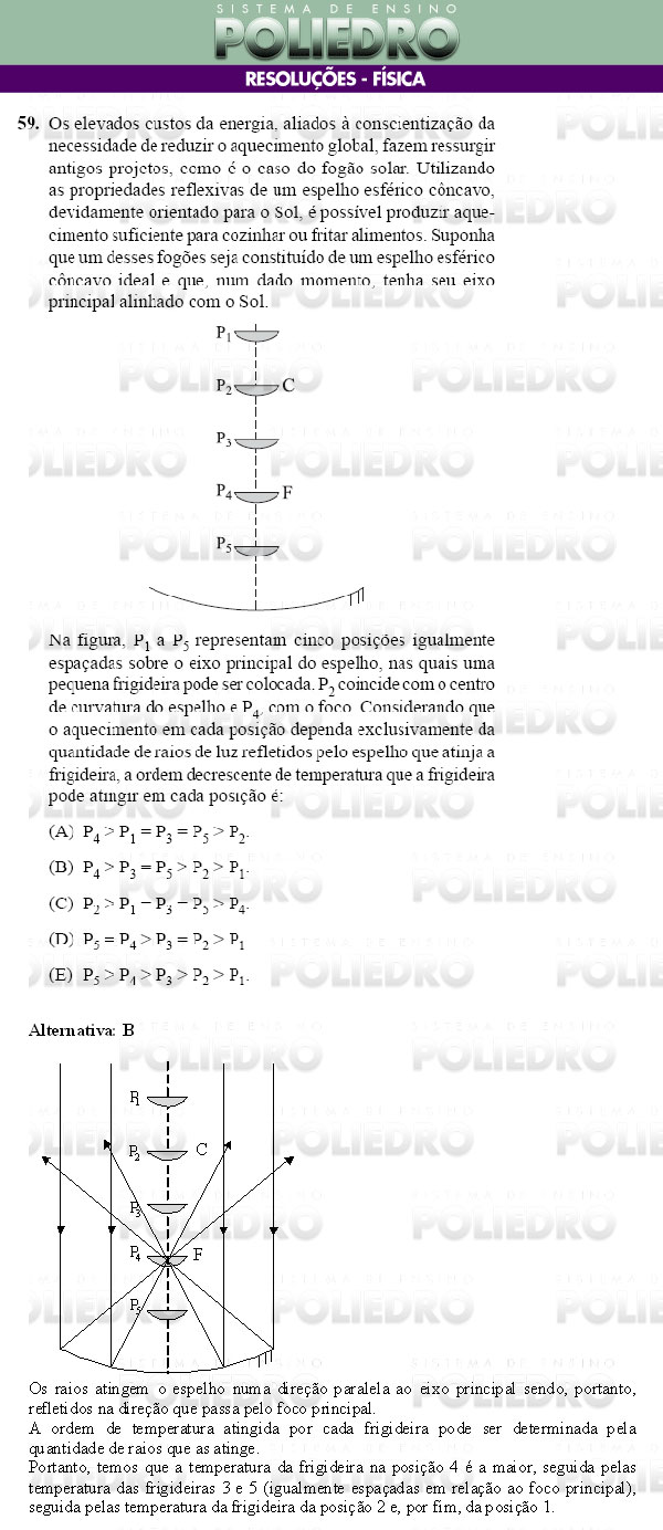 Questão 59 - Conhecimentos Gerais - UNIFESP 2009