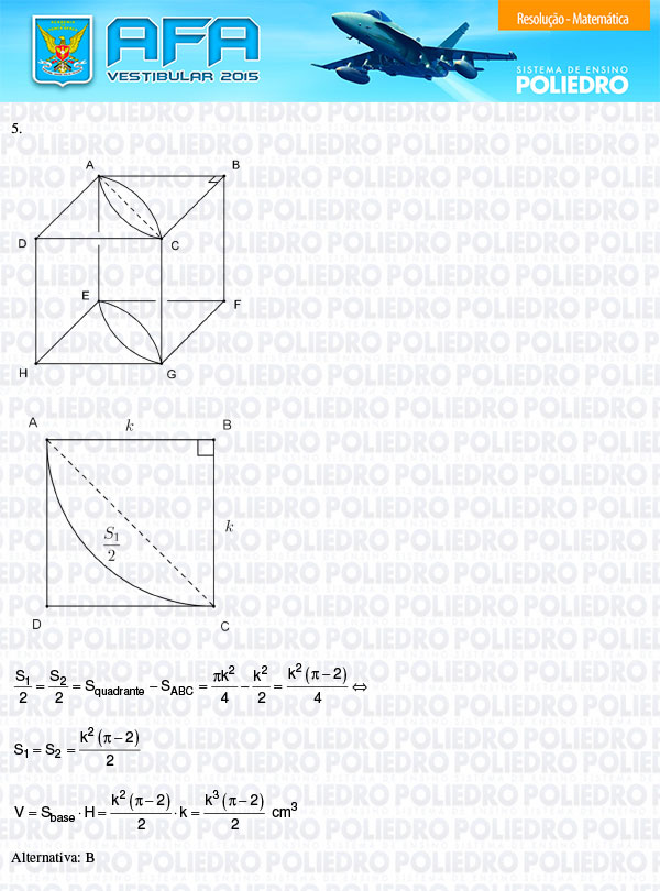 Questão 5 - Prova Modelo B - AFA 2015