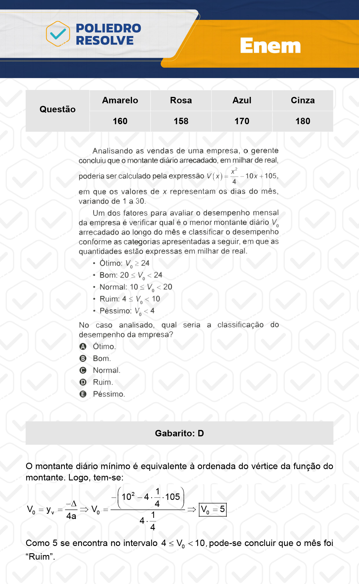 Questão 90 - Dia 2 - Prova Cinza - Enem 2023