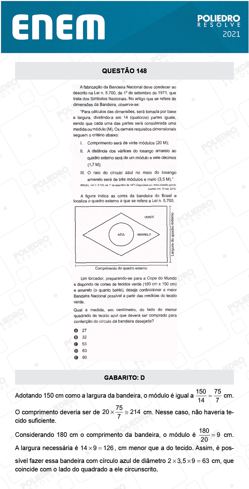 Questão 148 - 2º Dia - Prova Amarela - ENEM 2020