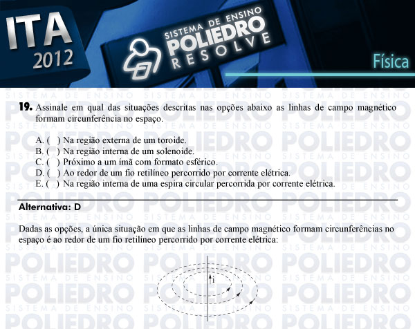 Questão 19 - Física - ITA 2012