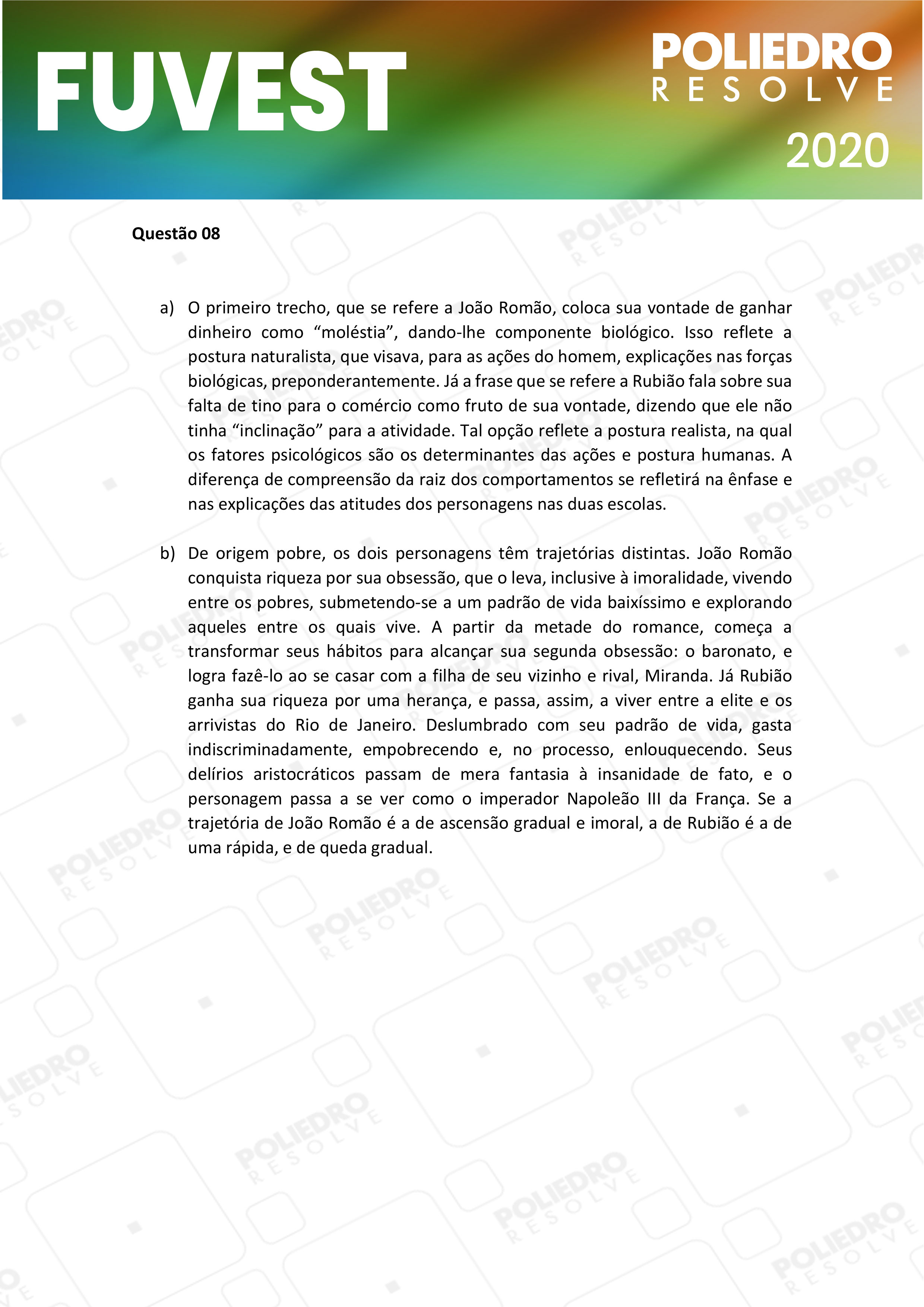 Dissertação 8 - 2ª Fase - 1º Dia - FUVEST 2020