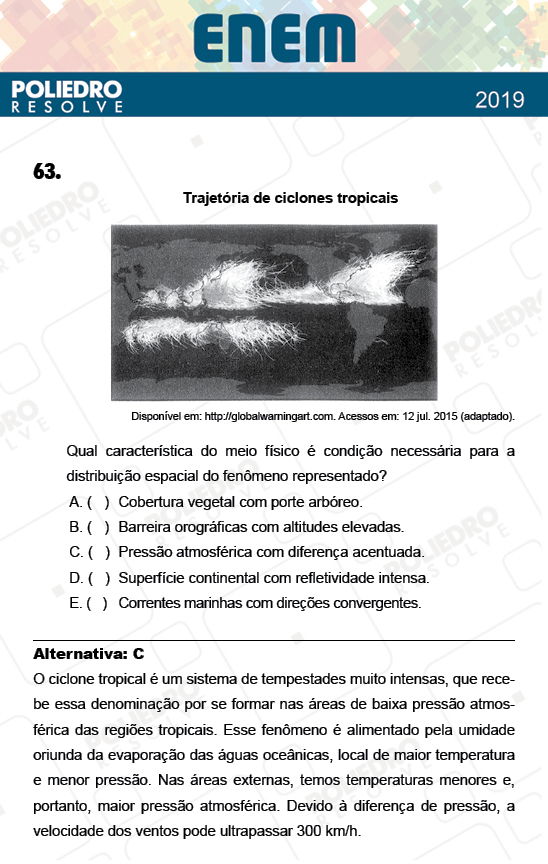 Questão 63 - 1º Dia - Prova AZUL - ENEM 2018