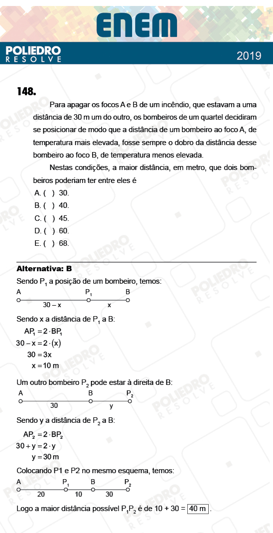 Questão 148 - 2º Dia - Prova AMARELA - ENEM 2018