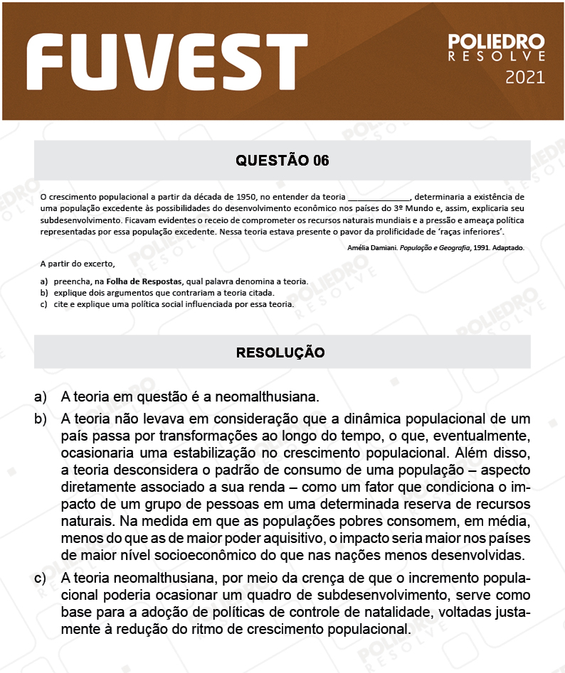 Dissertação 6 - 2ª Fase - 2º Dia - FUVEST 2021