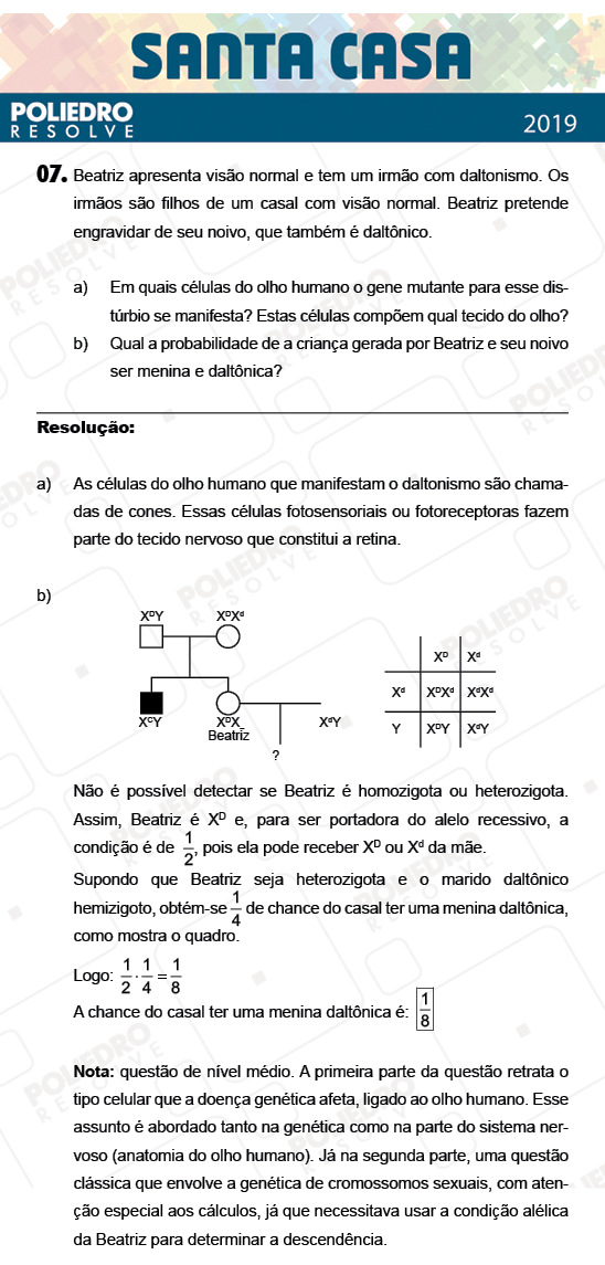 Dissertação 7 - 1º Dia - Dissertativas - SANTA CASA 2019