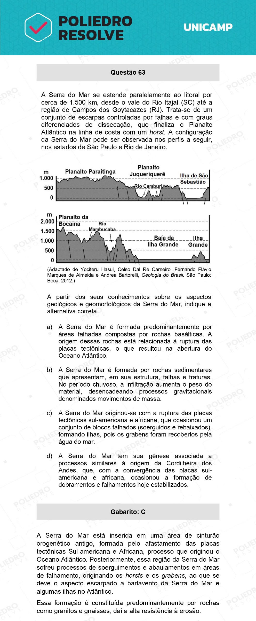 Questão 63 - 1ª Fase - 1º Dia - S e Z - UNICAMP 2022