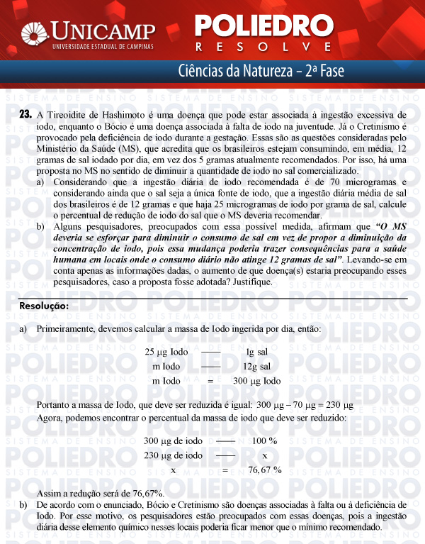 Dissertação 23 - 2ª Fase - UNICAMP 2012