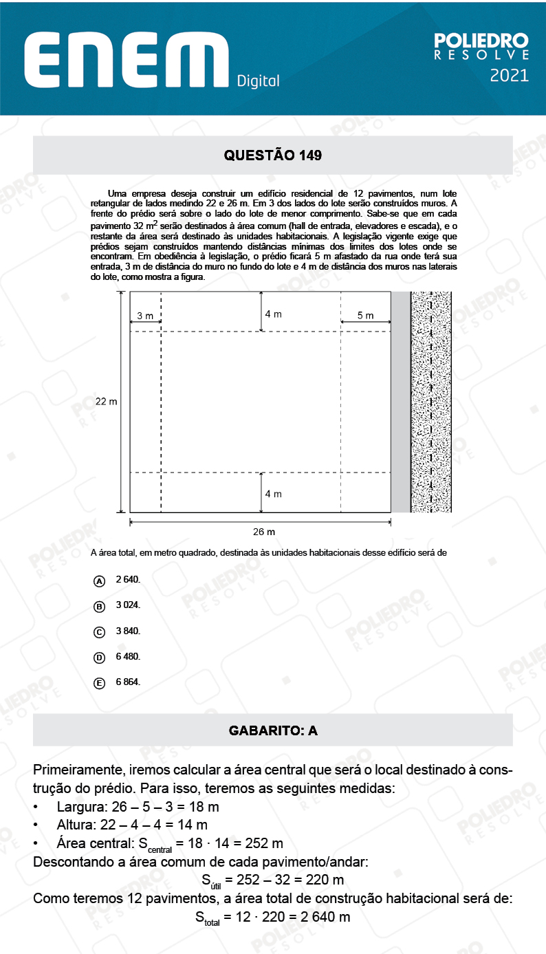 Questão 149 - 2º Dia - Prova Amarela - ENEM DIGITAL 2020