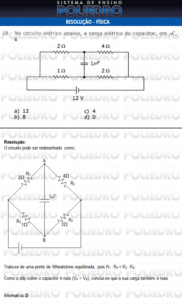Questão 18 - Física e Português - AFA 2010
